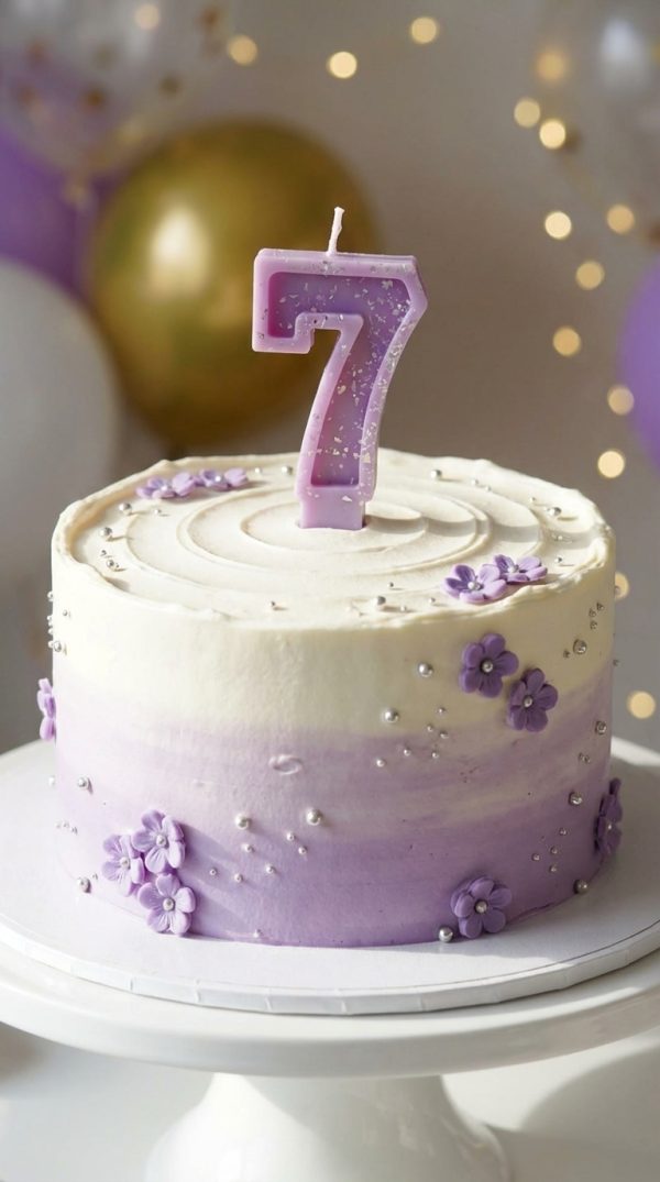 ciparu-sveces-tortei-dzimsanas-diena-cipars-7 (7) Dabīgā vaska svece ar ciparu "7" bērnu dzimšanas dienai.