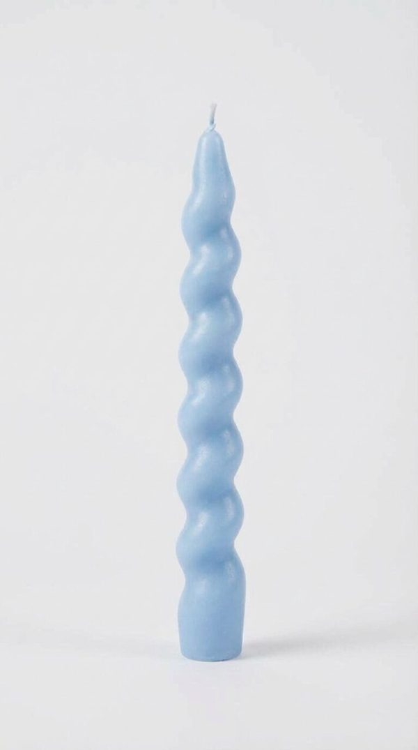Dabīgā vaska spirālveida galda svece | 18 cm | 1 gab