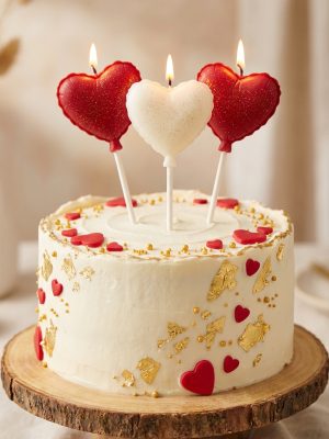 sirds-formas-kuku-toperi (2) Sirds formas kūkas svecītes uz romantiskas tortes Valentīndienai un jubilejai