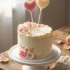 Sirds formas kūkas svecītes romantiskas tortes dekorēšanai